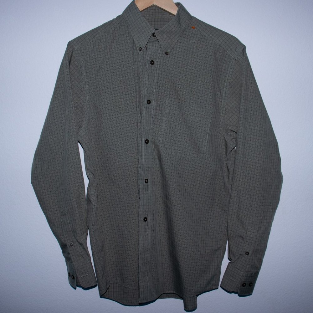 Eddie Bauer Men's Dress Shirt Green S